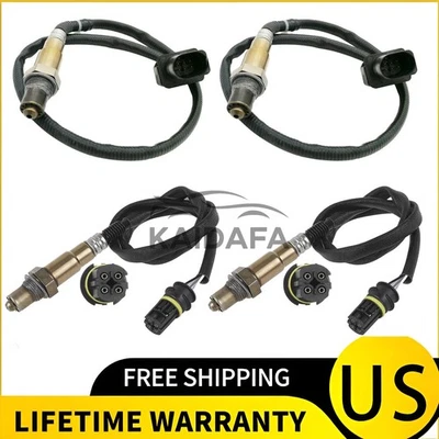 4x Sensor de oxígeno aguas arriba+aguas abajo para BMW 550I 650I 750I 750LI 2006 2007 2008 4,8 L Foto 1 de 4