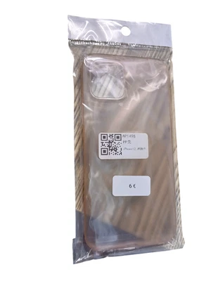 Cover Trasparente TPU Rosa Morbida per Apple iPhone 12 Bordo Rinforzato - Immagine 1 di 2