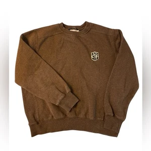 Sean John Men’s Heather Brown Logo Sweatshirt Size Large - Picture 1 of 7