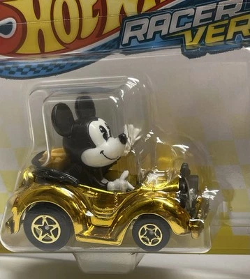 Hot Wheels RacerVerse SPECIAL EDITION Golden Disney’s Mickey Mouse “ CHASE “ - Image 1 of 4