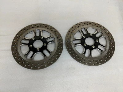Performance Machine Dixon Two Piece Rear Dual Front Rotor, 11.8 Black cut Harley - Image 1 of 4