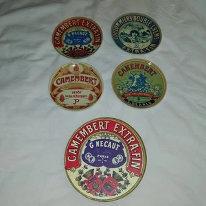 Camembert Cheese Advertising Plates In Original Box. 12.5cm Diameter Extra Fin - Picture 1 of 2