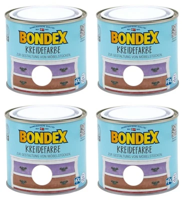 Bondex Kreidefarbe 2L Kreativ weiss B-Ware Möbellack Shabby Vintage Farbe - Bild 1 von 4