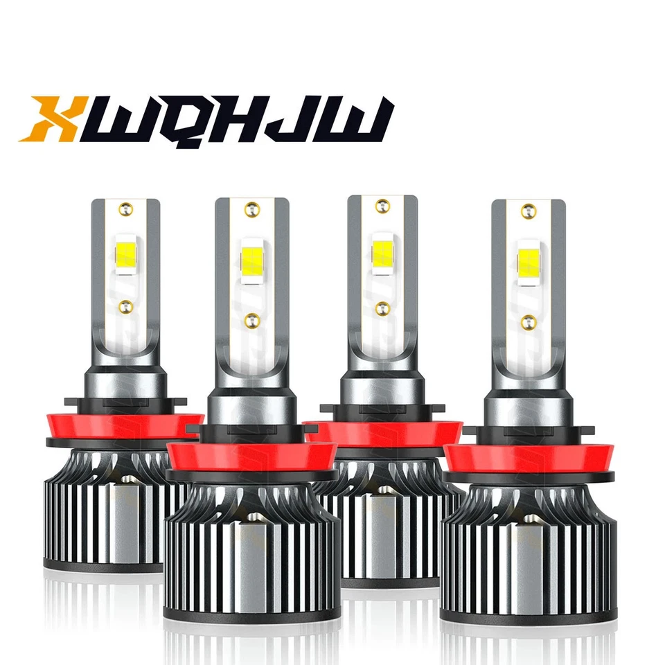 Combo de bombillas LED de haz alto bajo Fit Infiniti QX30 2017-2018 -4X 6000K Foto 1 de 4