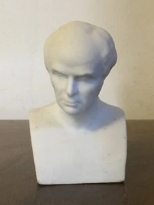 Antiguo busto bisque galleta pariana blanca del siglo XIX de Daniel Webster - Imagen 1 de 9