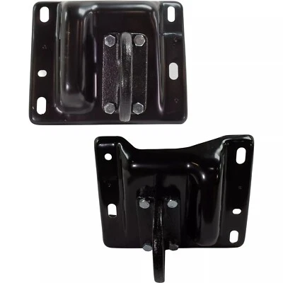 Front Bumper Bracket Set For 2003-2010 Dodge Ram 1500 2500 3500 Black Steel 2Pc - Image 1 of 4