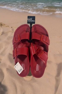 Sonoma Goods For Life Logyn Herren Sandalen Rot Größe 11 Brandneu - Bild 1 von 6