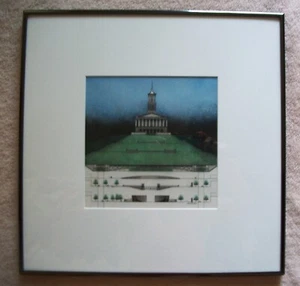 Tennessee State Capitol Bicentennial Mall Architectural Drawing Pantone on Mylar - Picture 1 of 12