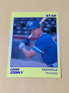 1990 Star Company EDDIE ZOSKY Knoxville Blue Jays Minor League! Fresno State!