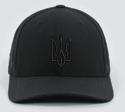 Escudo de armas Ucrania Tridente negro bordado logotipo gorra de béisbol gorra de Ucrania Foto 1 de 4