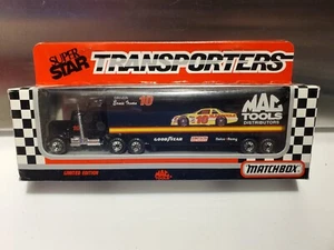 Ernie Irvan # 10 Mac Tools NASCAR Transporter Truck Matchbox 1/64 Scale Diecast - Picture 1 of 9