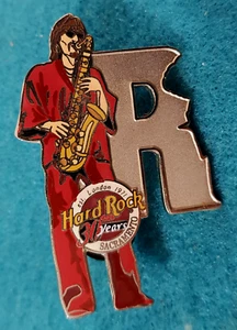 SACRAMENTO EDGAR WINTER WHITE TRASH MUSICIAN SERIES LETTER R Hard Rock Cafe PIN - Imagen 1 de 1