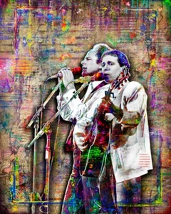 Simon und Garfunkel 18 x 24 Zoll Poster, Paul Simon und Art Garfunkel Pop Art Druck - Bild 1 von 9