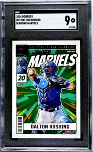 DALTON RUSHING, 2024 Donruss #19 SGC 9MT "DIAMOND MARVELS" - Picture 1 of 2