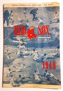 1949 Boston Red Sox program (vs Tigers, unscored)  - Picture 1 of 11