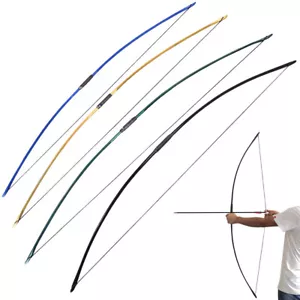 25-120lbs English Longbow 67" Straight Bow Traditional Archery Hunting Target - Picture 1 of 16