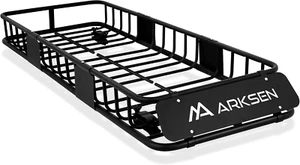 64"X23"X6" Skinny Roof Rack Cargo Carrier Basket, Heavy Duty Weather Resistant T - Picture 1 of 6