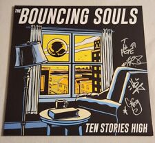 The Bouncing Souls Signed Ten Stories High Yellow, Blue & Black Twist Vinyl LP