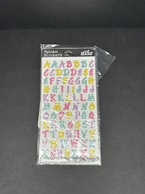Sticko Alphabet Stickers Multi Color Scrapbooking (A4) Multicolor - Image 1 of 2