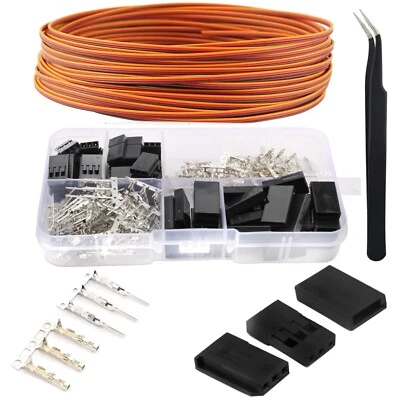 Servostecker, Kabelset, 2,54mm, JR Stecker, Futaba, RC, Servo Verlängerung - Bild 1 von 4