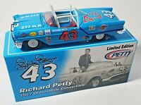 RICHARD PETTY 1/24 #43 1957 OLDS CONVERTIBLE DIECAST - THE KING'S 1ST RACE CAR 