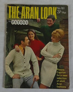60s Knitting Patterns The Aran Look Cable Funky Fashion Style Dress Sweater Sock - Picture 1 of 11