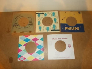 5 X ORIGINAL FACTORY RECORDS SLEEVE 45 RPM - ABC PARAMOUNT - WB - HMV EMI  (171) - Imagen 1 de 2