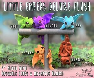 Little Embers Dragon 7" Plushes - New with tags. 5 Styles to choose from