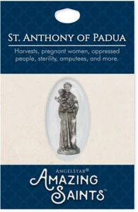 AngelStar Amazing Saints St Anthony Padua Pocket Purse Shield 2332 - Picture 1 of 2