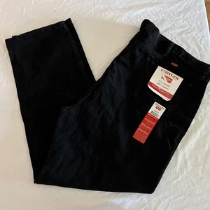 Rustler Regular Fit Jeans 52X32 Black Jean Straight Leg Heavyweight Denim New - Picture 1 of 8