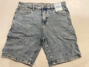 Cat & Jack Relaxed Tapered Jean Shorts size 16 Blue/Adjustable Waist - Picture 1 of 7