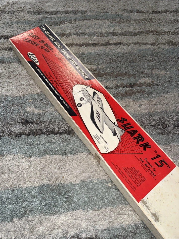 Avión RC Jetco Shark “15” Vintage Nuevo Madera Balsa Foto 1 de 4