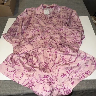 Пижамный набор Free People Beauty Sleep размер Small-Blushing Coral комбинированный - Изображение 1 из 4