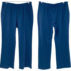 NO BRAND Neu ohne Etikett weiche & gemütliche Loungewear-Hose zum Überziehen blau Größe Large Taschen - Bild 1 von 5