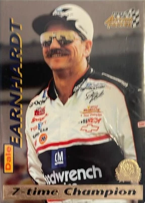 1996 Action Packed Credentials #9 Dale Earnhardt - Image 1 of 2