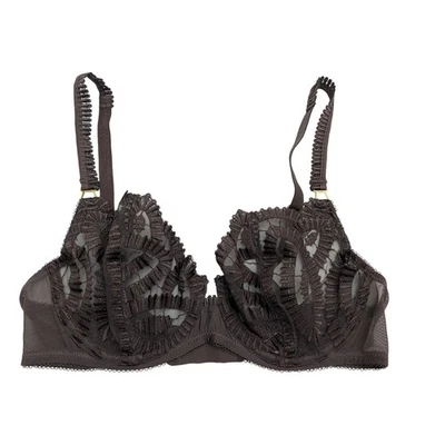 Sujetador de encaje Wacoal 855396 After Dark Balconette talla 32D marrón nuevo con etiquetas $92 Foto 1 de 4