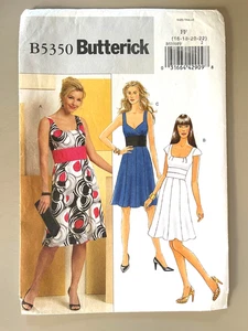 Vestido Butterick Misses Patrón B5350 Talla 16-22 SIN CORTAR - Imagen 1 de 2