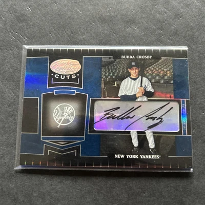 2004 Leaf Certified Cuts Marble Blue Signatures 39/75 Bubba Crosby #132 Auto - Image 1 of 4