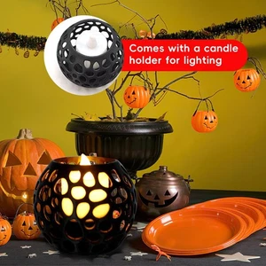 1pcs Tea Lights with Holder Halloween Ornament, Tea Lamp, Candle Holder - Picture 1 of 10