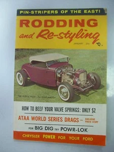 Rodding and Re-styling January 1958 Hot Rod Magazine - Imagen 1 de 1
