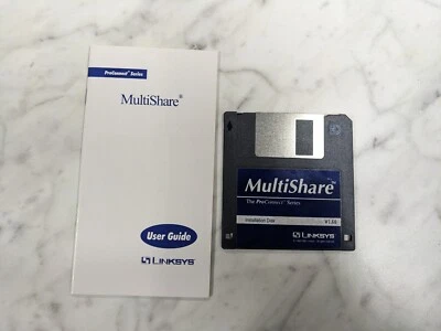 INSTALLATION DISK MANUAL LINKSYS MultiShare MSHARE-TX Transmitter/Receiver v1.60 - Image 1 of 4