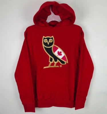 XL Octobers Very Own OVO OG Eule Hoodie Kanada Flagge exklusiv bestickt Erpel - Bild 1 von 4