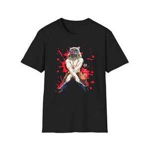 Demon Slayer Softstyle Shirt  Anime Graphic T-Shirt Streetwear Zenitsu Tee Retro - Picture 1 of 49