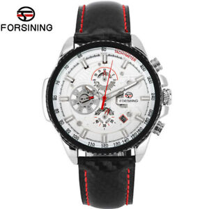 Men's Forsining Mechanical Watch Date Self Wind Wristwatch Luminous Hands reloj