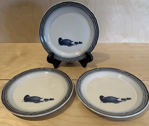 3 Vtg Noritake Mallard Stoneware Salad Plates 8652 Japan Duck Waterfowl - 8.25” - Picture 1 of 6