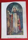 Unposted Vintage AB Shaw & Co Postcard - The Light of the World (Holman Hunt) #z