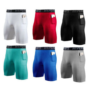 Mens Compression Boxer Shorts Base Layers Sports Briefs Fit Tights Gym Pants