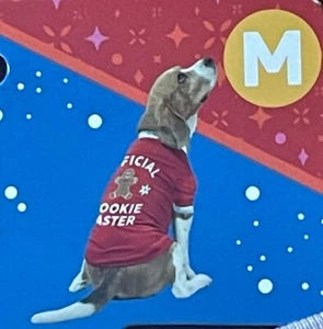 NWT Vibrant Life Dogs Medium 20-50lb Gray Holiday Pet Tee Official Cookie Tester - Picture 1 of 8