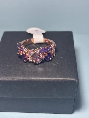 Bomb Party OG Ring Size 9 “Eternity Bound” Amethyst Rose Gold - Image 1 of 2