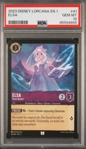 Disney Lorcana First Chapter #41 ELSA Snow Queen PSA 10 GEM MINT - Picture 1 of 2
